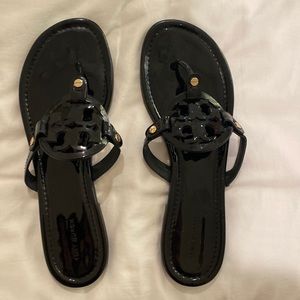 Tory Burch miller patent sandal black